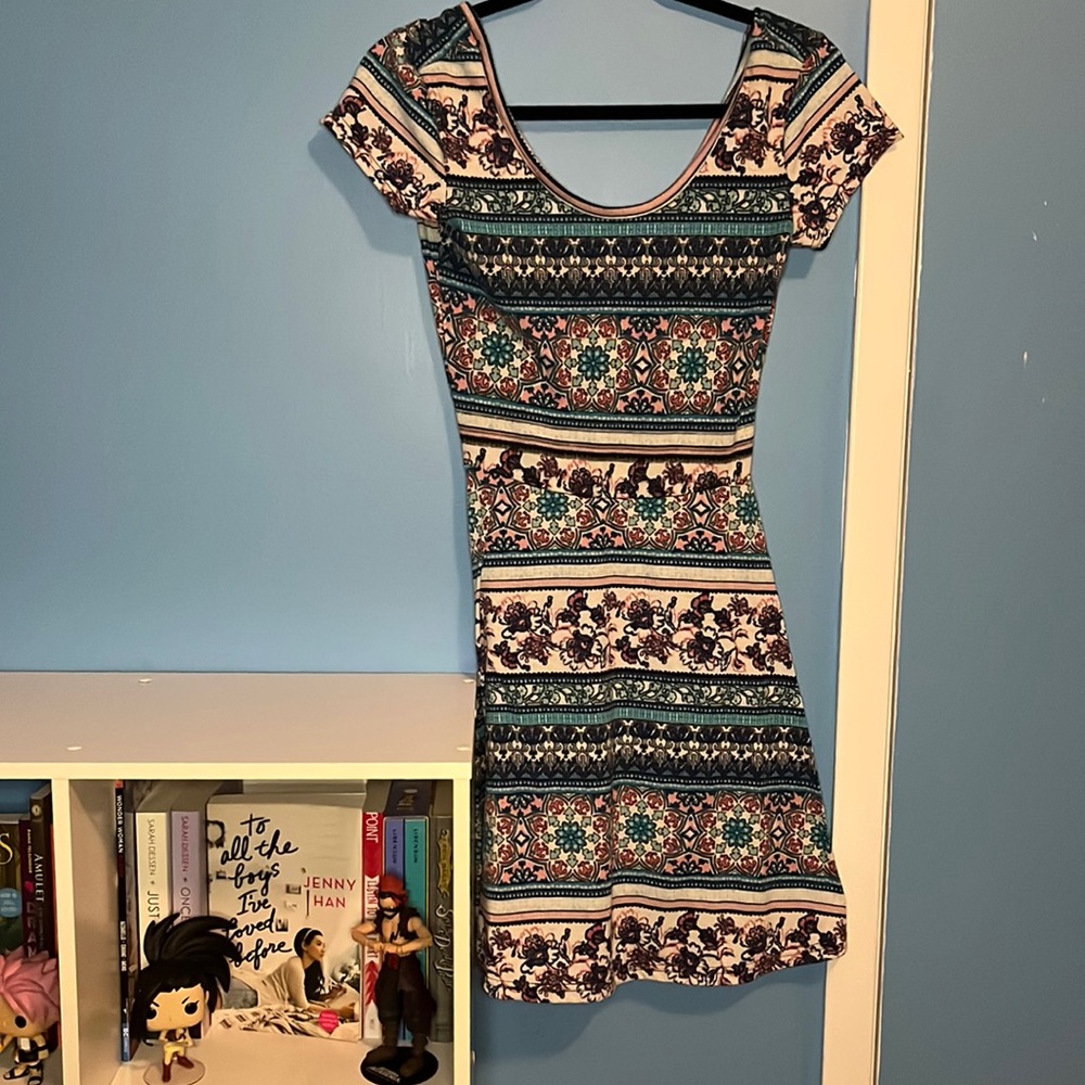 Pink and Blue Magazine sundress